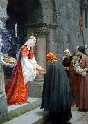 Edmund Blair Leighton The Charity of St Elizabeth of Hungary oil painting on canvas